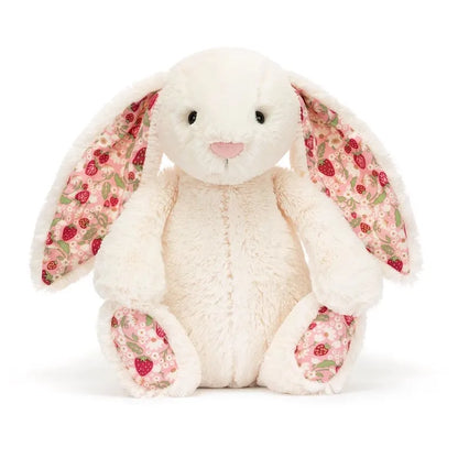 Bonnie Rabbit Plush Toy with Floral Ears Stuffed Doll Soft Sofa Cushion Kids