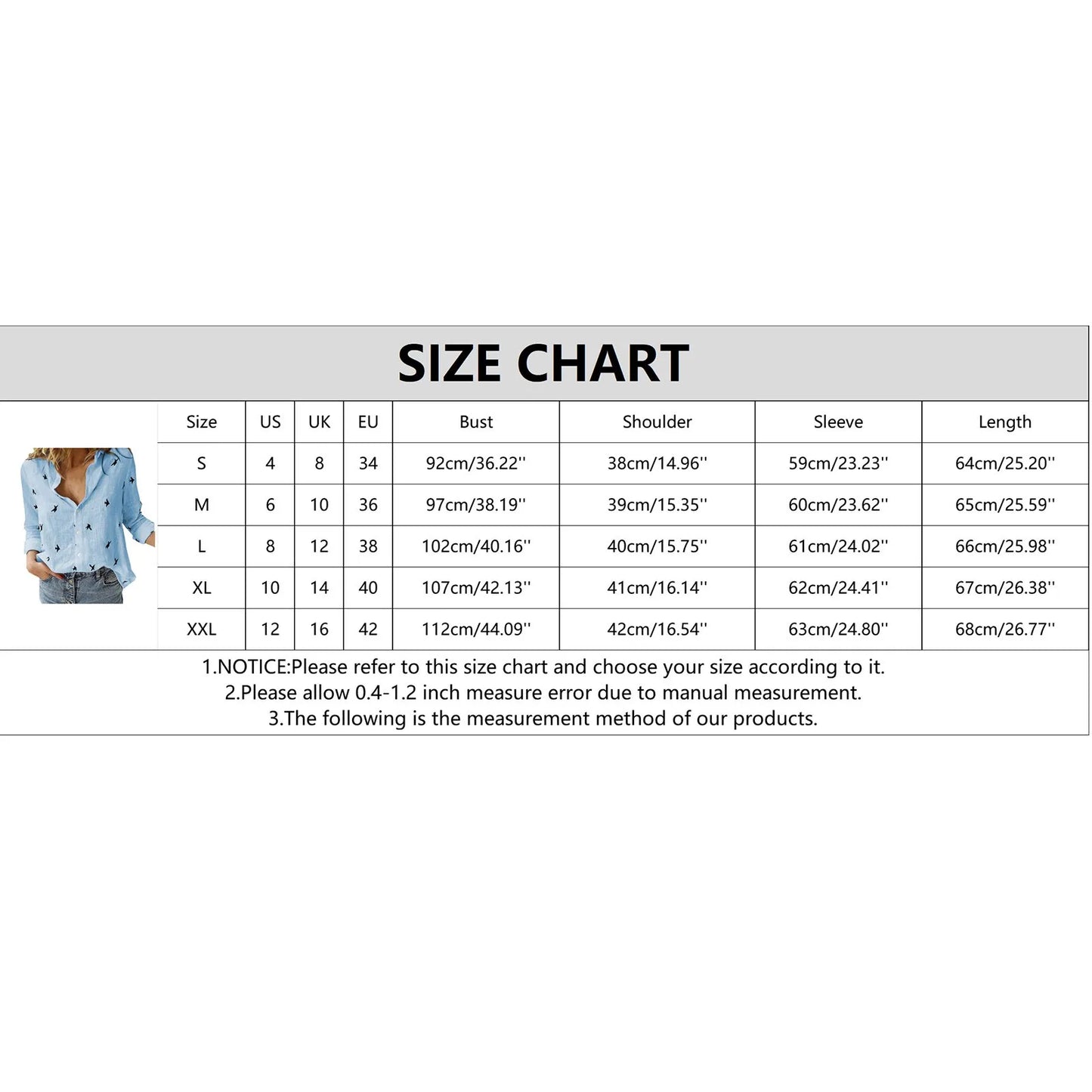 Korean Fashion Blue Pink Lapel Shirt Women's
