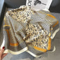 2026 Satin Imitation Print Silk Scarf Square Women Neck Scarves