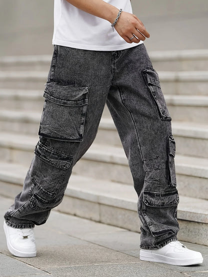 Fashionable men's denim jeans