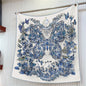 90cm Square Scarf Women Fashion Floral Twill Silk Shawl Hijab Luxury Bandana Foulard Neckerchief