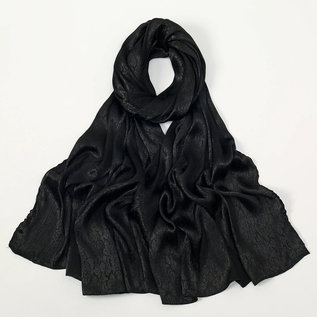 High Quality Floral Print Satin Hijab Malaysia Scarf Satin Shawl Luxury  Wrap Islam Turban