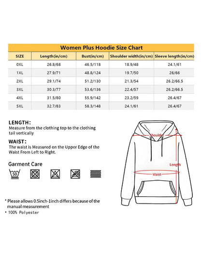 Easter Bunny Print Hoodie with Bow and Heart Detail Women Spring Festival Wear