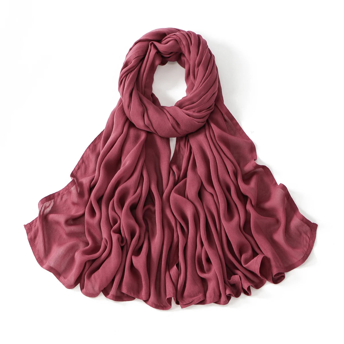 Muslim Modal Hijab Rayon Cotton Shawls Plain Scarf  Turban Headband 190*85cm