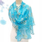 Lace Scarf Women Lightweight Hijab Elegant  Silk  Shawl Wraps Headband Handle Hair