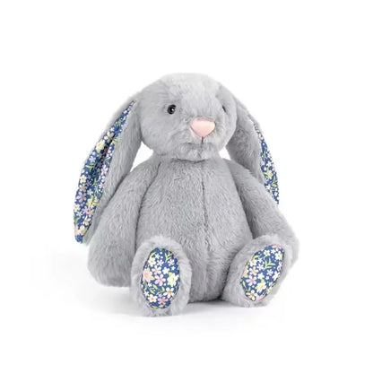 Bonnie Rabbit Plush Toy with Floral Ears Stuffed Doll Soft Sofa Cushion Kids