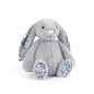 Bonnie Rabbit Plush Toy with Floral Ears Stuffed Doll Soft Sofa Cushion Kids