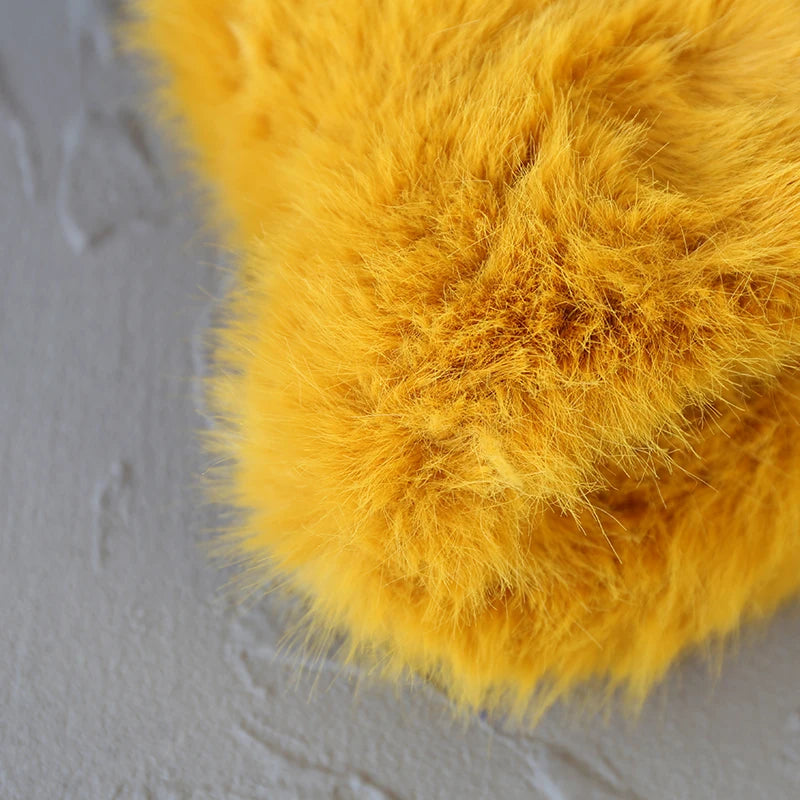 Fluffy Faux Fur Bucket Hats Women Fuzzy Wide Brim Thick Plush Winter Hat Lady Long Pile Fur Panama Furry