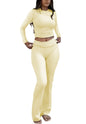 Women's Yoga Two-Piece Wide-Leg Activewear Set Casual Home Yoga Set