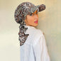 New Muslim Floral Print Hijab Turban Hat for Women Visor Baseball Cap Sun Hats