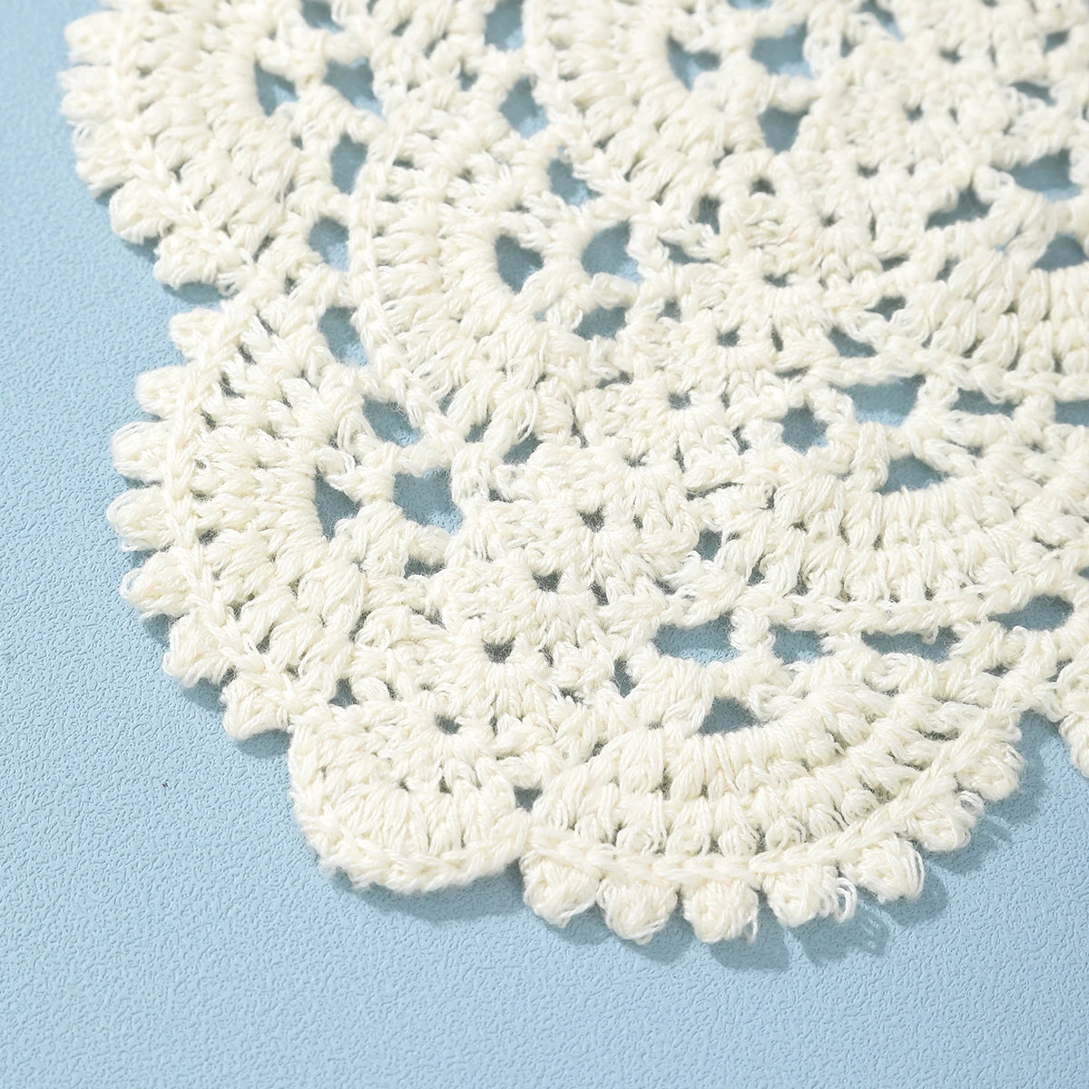 Crochet Bandana Country Style Flower Hair Scarf Knitted Hair Accessories