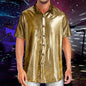 Mens Sequin Short Sleeved Shirt