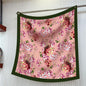 90cm Square Scarf Women Fashion Floral Twill Silk Shawl Hijab Luxury Bandana Foulard Neckerchief
