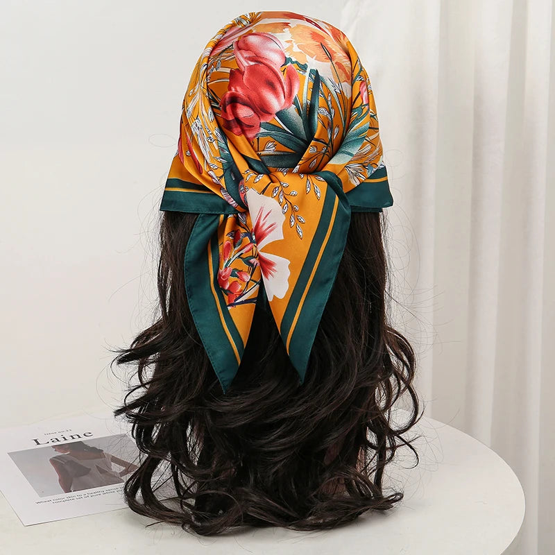 Bohemian Style Floral Print Women’s Scarf Scarves Bandana Hijab