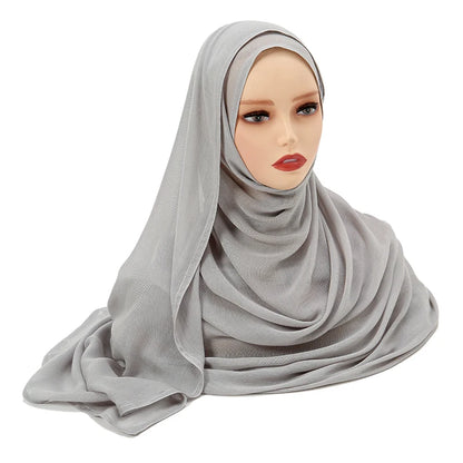 Muslim Modal Hijab Rayon Cotton Shawls Plain Scarf  Turban Headband 190*85cm