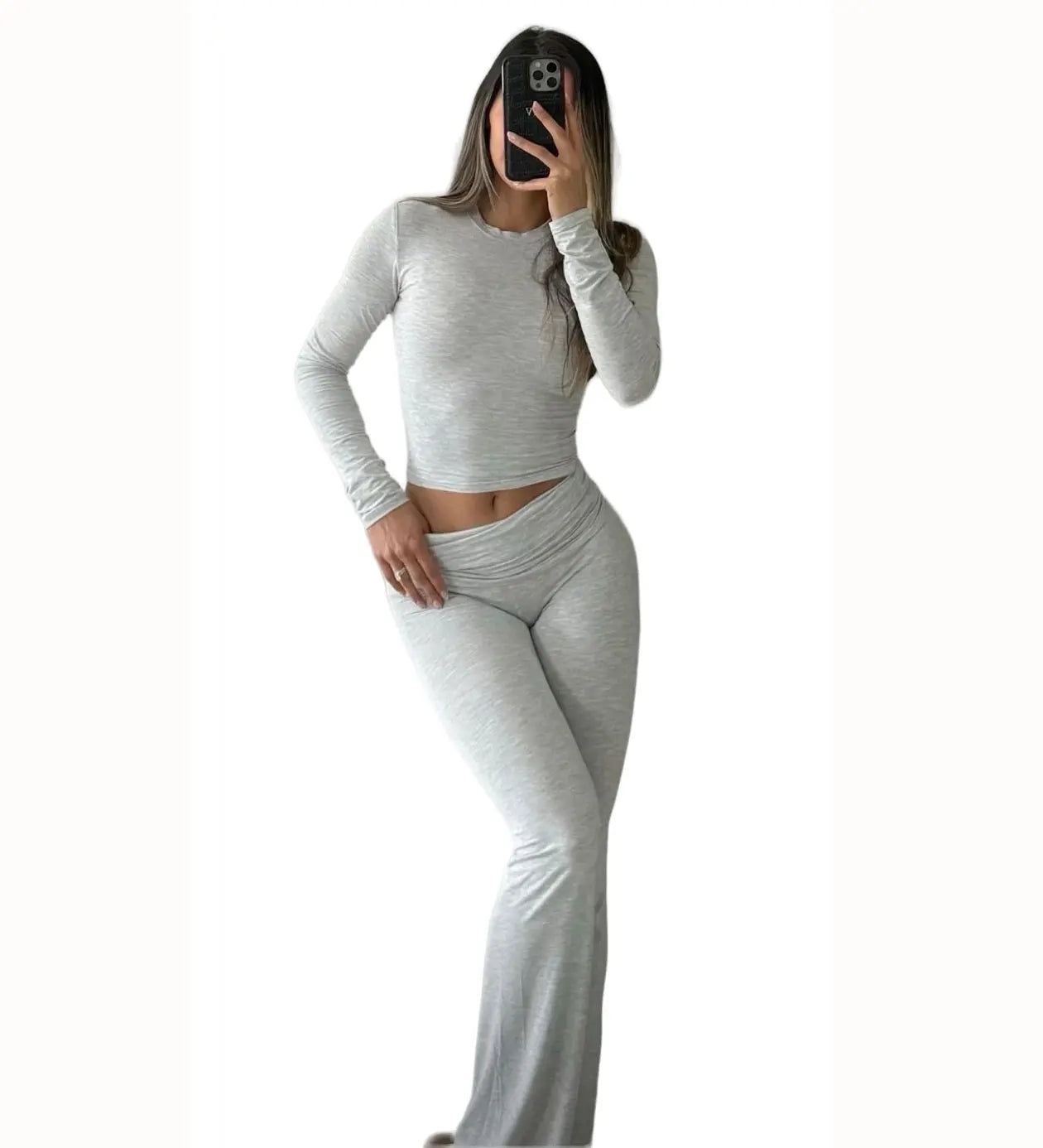 Women's Yoga Two-Piece Wide-Leg Activewear Set Casual Home Yoga Set
