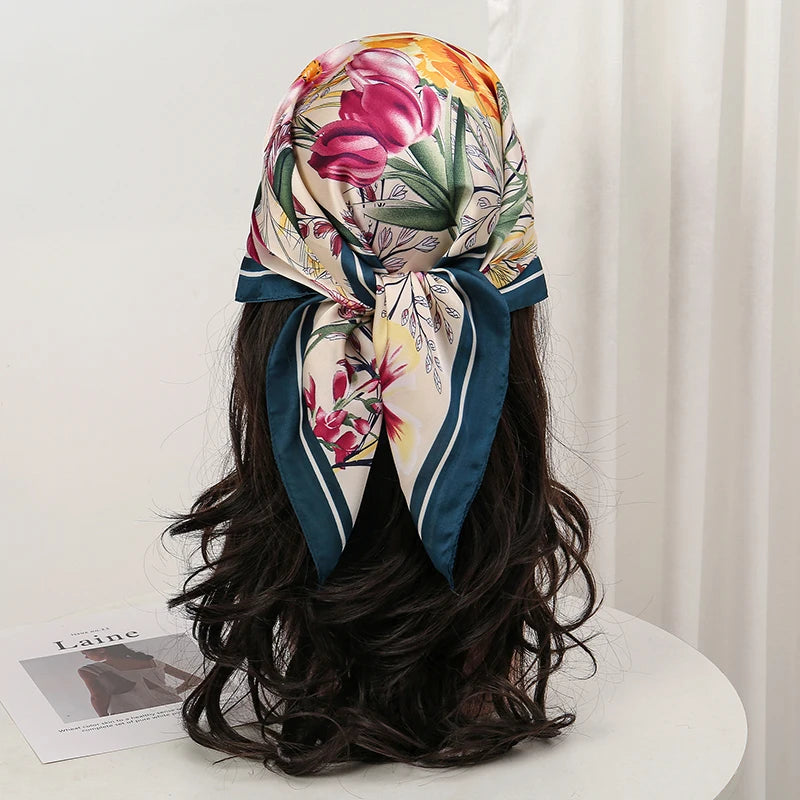 Bohemian Style Floral Print Women’s Scarf Scarves Bandana Hijab
