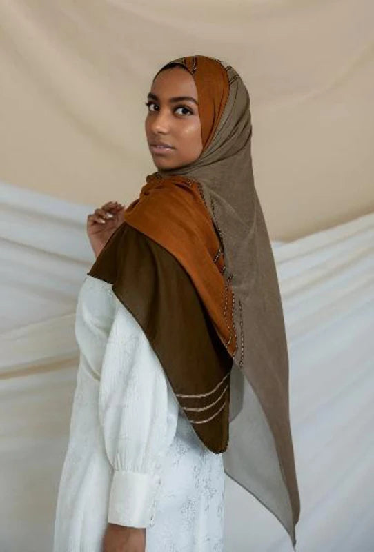 1Pcs Ramadan Hijab Leopard Print Women Watercolor Soft Muslim Hijabs Breathable Shawl Wrap Headscarf Warm