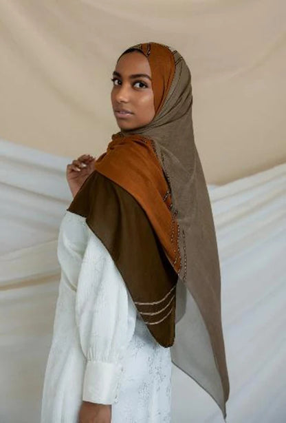 1Pcs Ramadan Hijab Leopard Print Women Watercolor Soft Muslim Hijabs Breathable Shawl Wrap Headscarf Warm