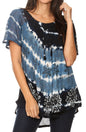Aline Women's Short Sleeve Casual Light Scoop Neck Top