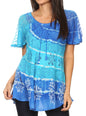 Aline Women's Short Sleeve Casual Light Scoop Neck Top