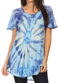 Aline Women's Short Sleeve Casual Light Scoop Neck Top