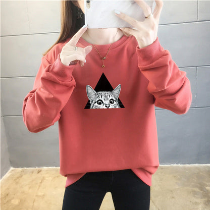 Cartoon Round Neck Top Trendy Plus Size Women's Clothing See size chart under “more details”