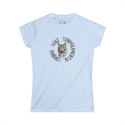 Whimsical Cat Lover's Softstyle Tee