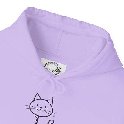 Cozy Stick Cat Lover Hoodie