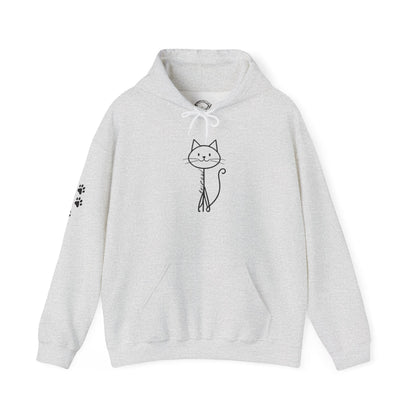 Cozy Stick Cat Lover Hoodie