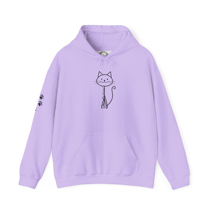 Cozy Stick Cat Lover Hoodie