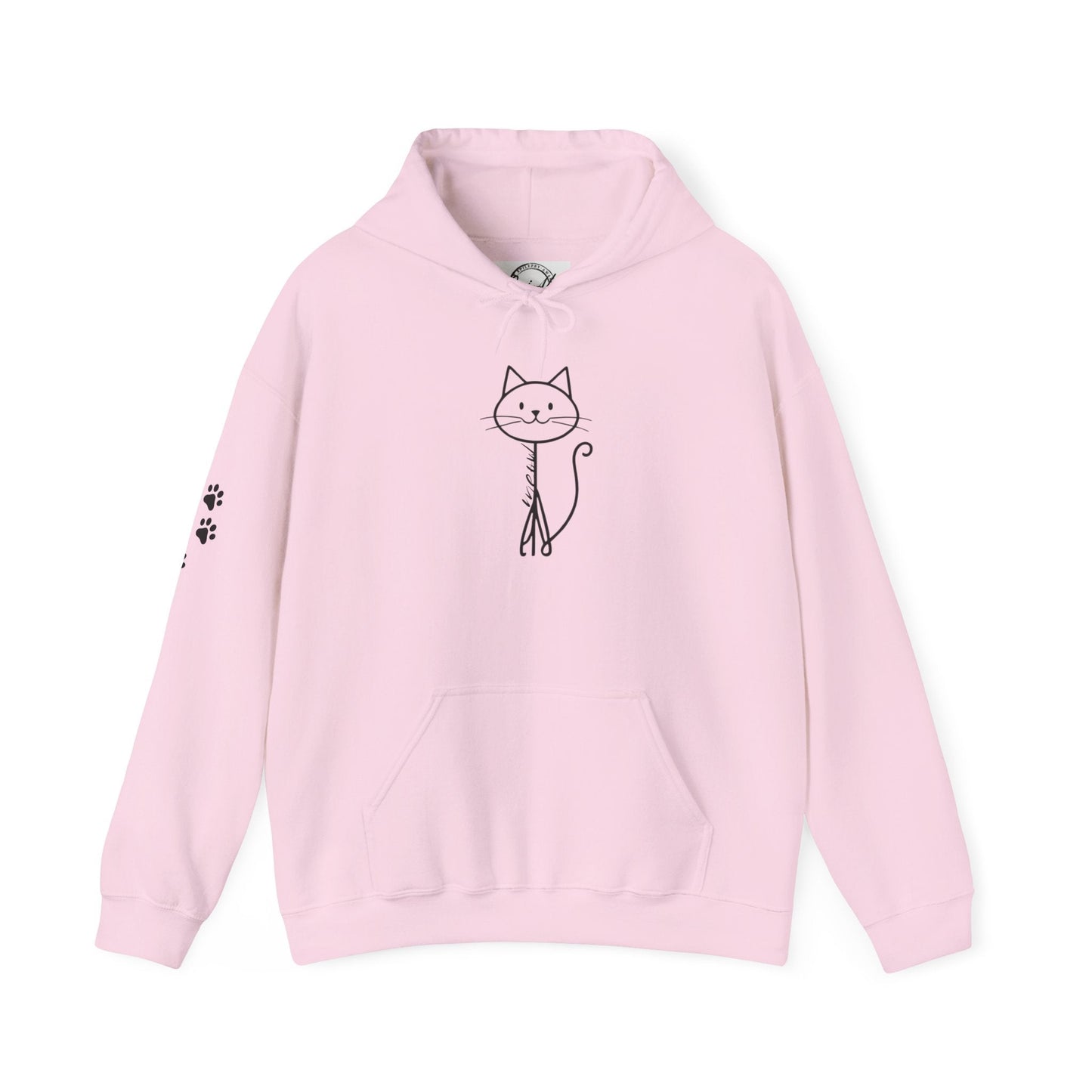 Cozy Stick Cat Lover Hoodie