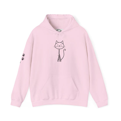 Cozy Stick Cat Lover Hoodie