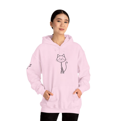 Cozy Stick Cat Lover Hoodie