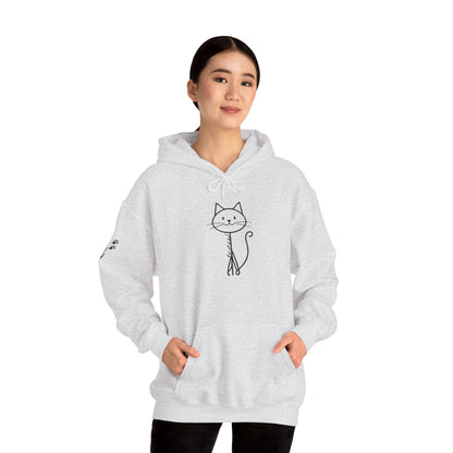 Cozy Stick Cat Lover Hoodie