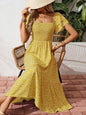 Plus Size Backless Midi Dress – Elegant Pleated Summer Party Dress