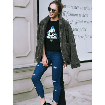 Durable Autumn Winter Faux Fur Coat For Women Casual Warm Soft Zipper Fur Jacket Plush Overcoat Pocket Plus Size Teddy Coat For Female