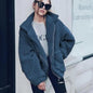 Durable Autumn Winter Faux Fur Coat For Women Casual Warm Soft Zipper Fur Jacket Plush Overcoat Pocket Plus Size Teddy Coat For Female