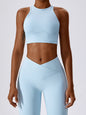 Moderate Support Racerback Tank with Cutout Detail