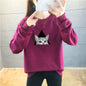 Cartoon Round Neck Top Trendy Plus Size Women's Clothing See size chart under “more details”