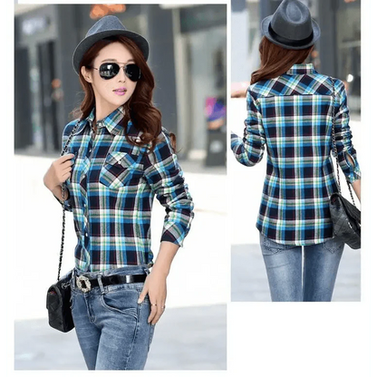 Luxury Winter Warm, Plus Velvet Thicken Plaid Shirt Style Coat Jacket For Women Clothes/Tops/Casual/Jacket/Outerwear For Female