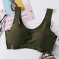 New Incredible Seamless Sports Bra Women's Padded Push Up Sports Yoga Top Shockproof Plus Size Gym Workout Bra U Back Sports Vest