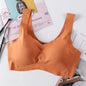 New Incredible Seamless Sports Bra Women's Padded Push Up Sports Yoga Top Shockproof Plus Size Gym Workout Bra U Back Sports Vest