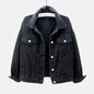 New Stunning Women's Plus Size Denim Jacket Spring Autumn Short Coat Pink Jean Jackets Casual Tops Purple Yellow White Loose Outerwear