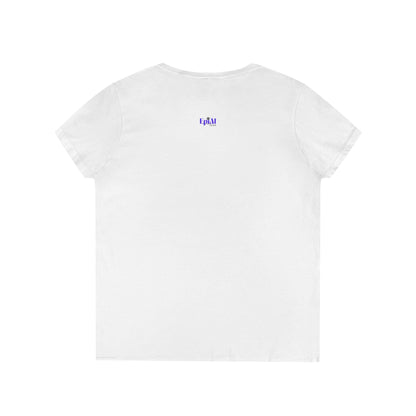 Stylish Meow V-Neck T-Shirt for Women - Perfect Gift for Cat Lovers