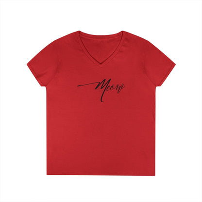 Stylish Meow V-Neck T-Shirt for Women - Perfect Gift for Cat Lovers