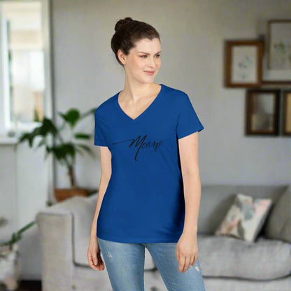 Stylish Meow V-Neck T-Shirt for Women - Perfect Gift for Cat Lovers